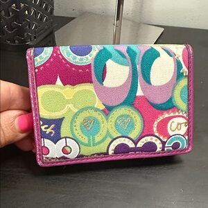 Coach Rehab Piece: Multicolor Pop C Cardholder
